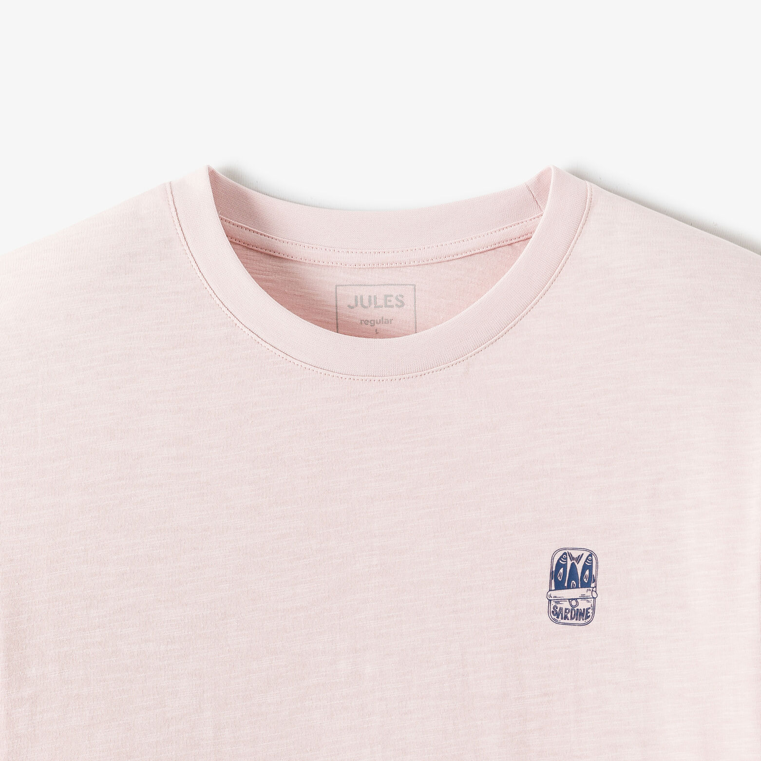 Tee shirt mati&egrave;re flamm&eacute;e broderie poitrine