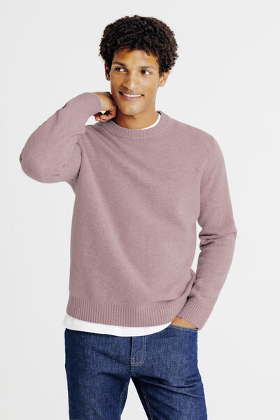 Trui ronde hals in lambswool