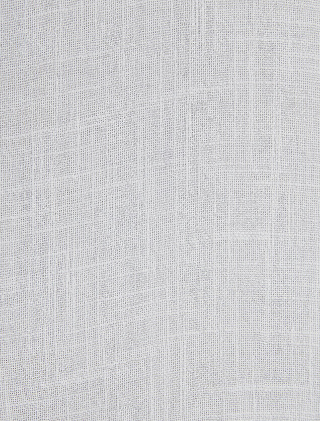 Chemisette en gaze de coton textur&eacute;e