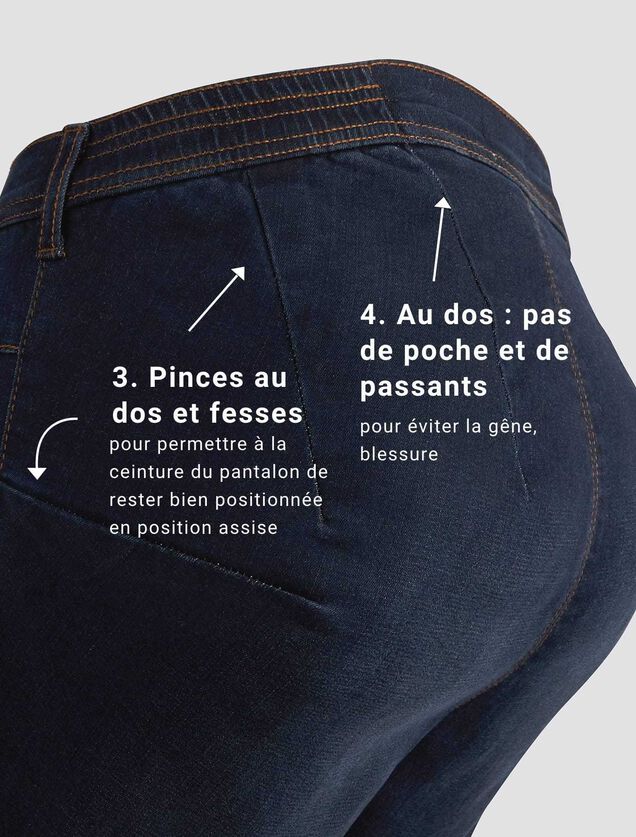 Jean slim pour personne à mobilité réduite