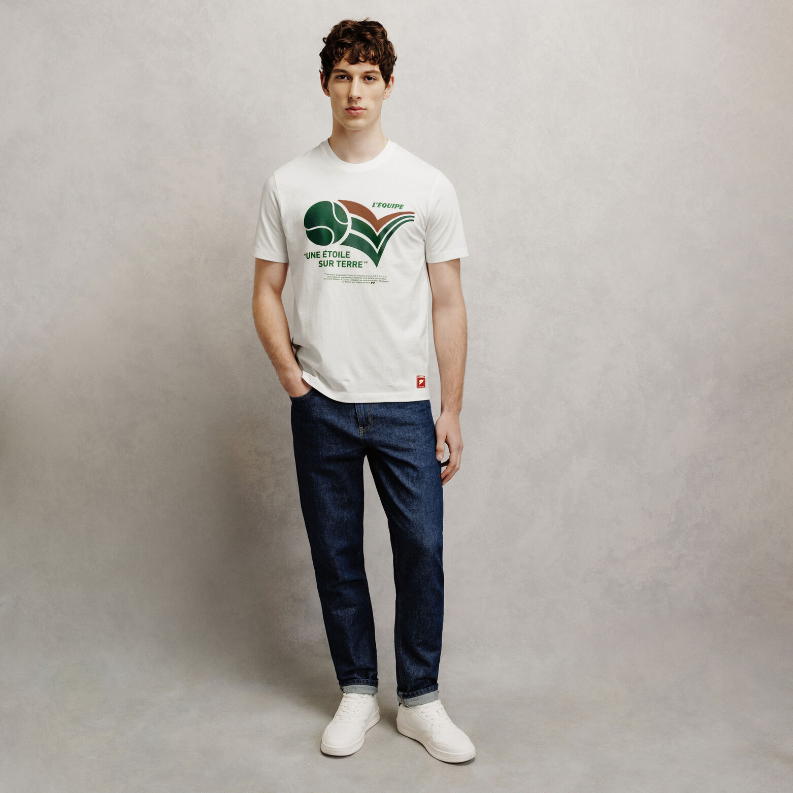 Tee shirt imprim&eacute; dos licence l'&Eacute;quipe