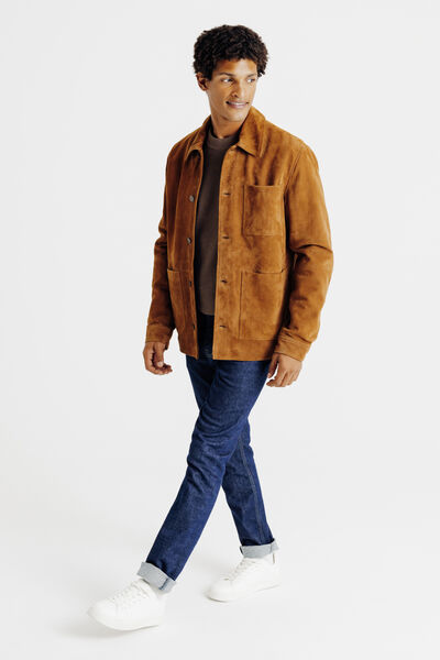 Pull col rond jeux de points fantaisie