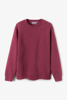 Effen sweater met ronde hals