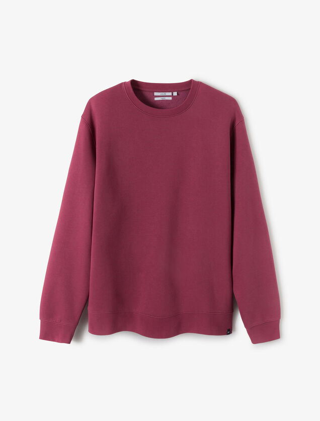 Effen sweater met ronde hals