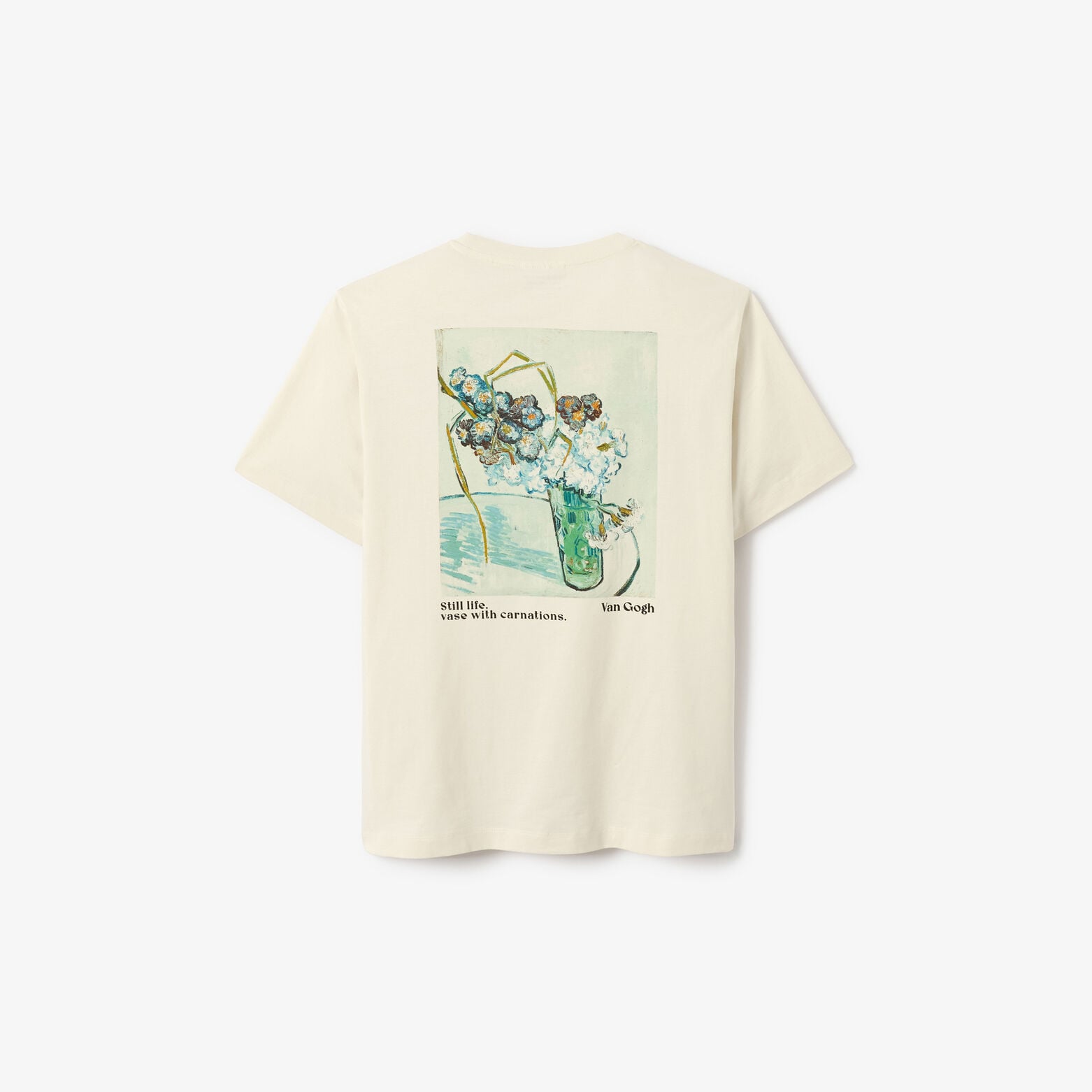 T-shirt met print voor en achter, licentie Van Gog