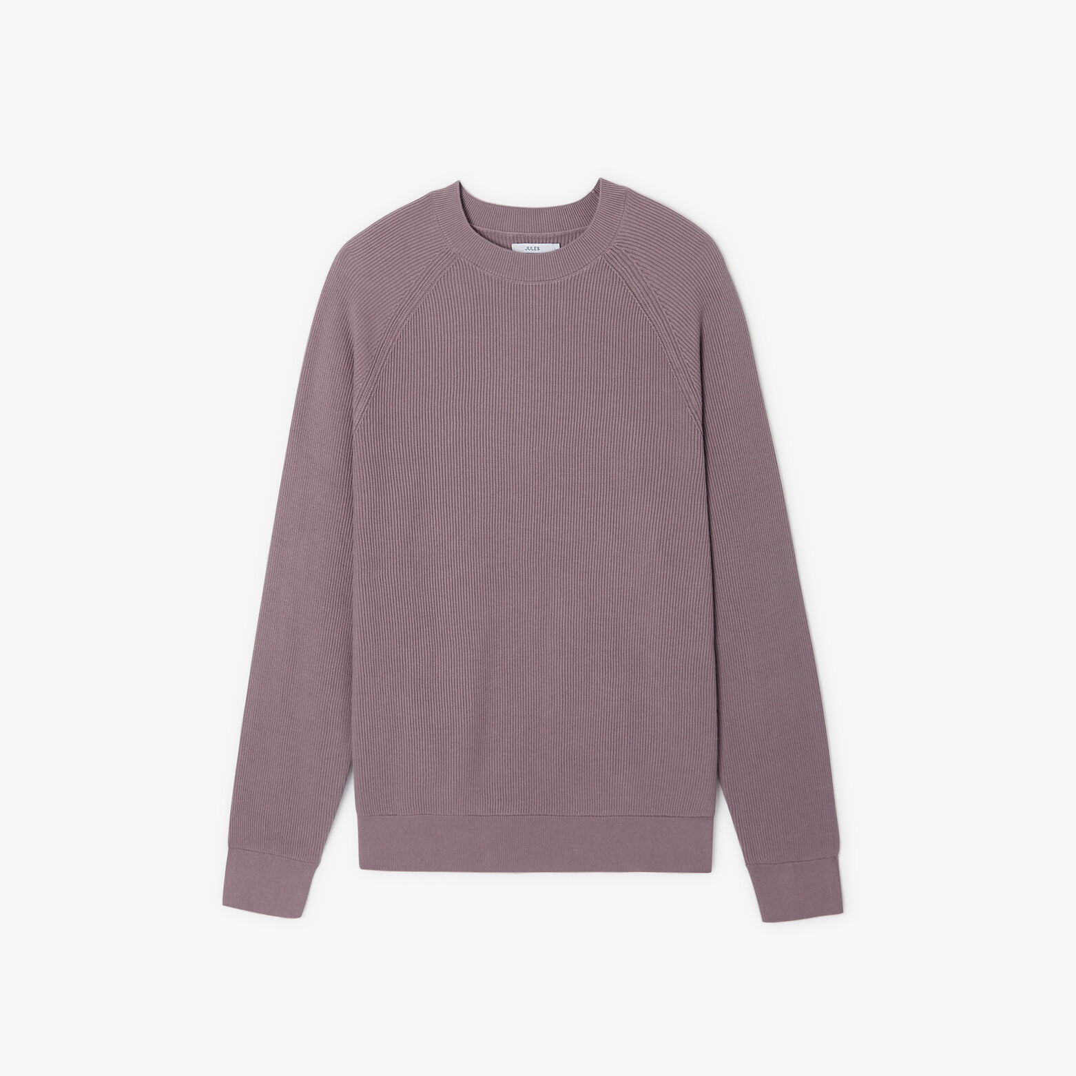 Pull col rond en cote