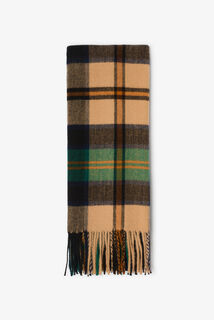 Zacht aanvoelende geruite sjaal