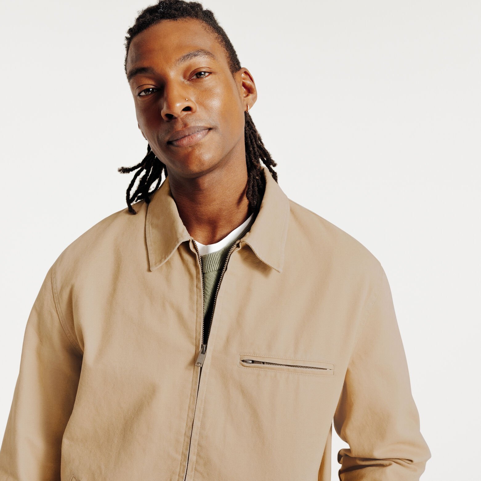 Blouson mi-saison col chemise