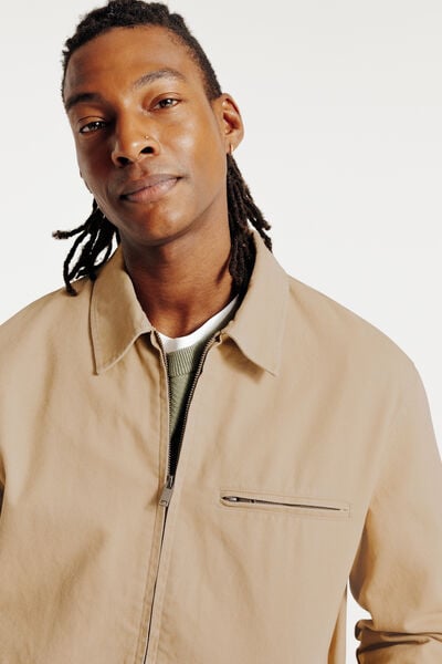 Blouson mi-saison col chemise