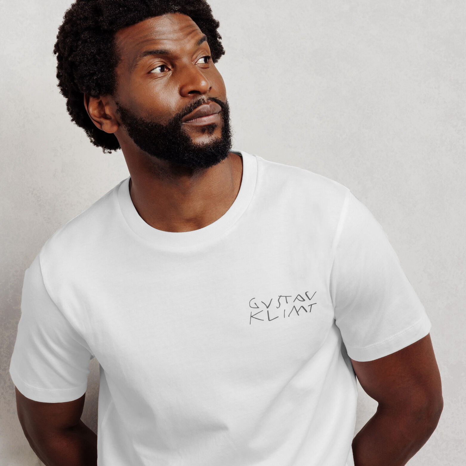 T-shirt met voor- en achterprint, licentie Klimt