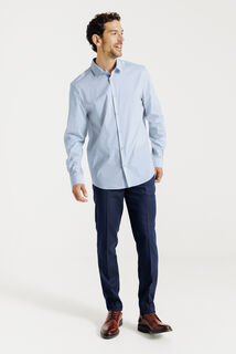 Chemise regular unie coton