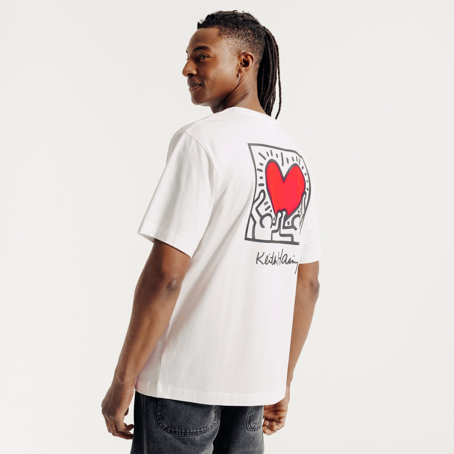 Tee shirt imprim&eacute; devant dos licence Keith Haring