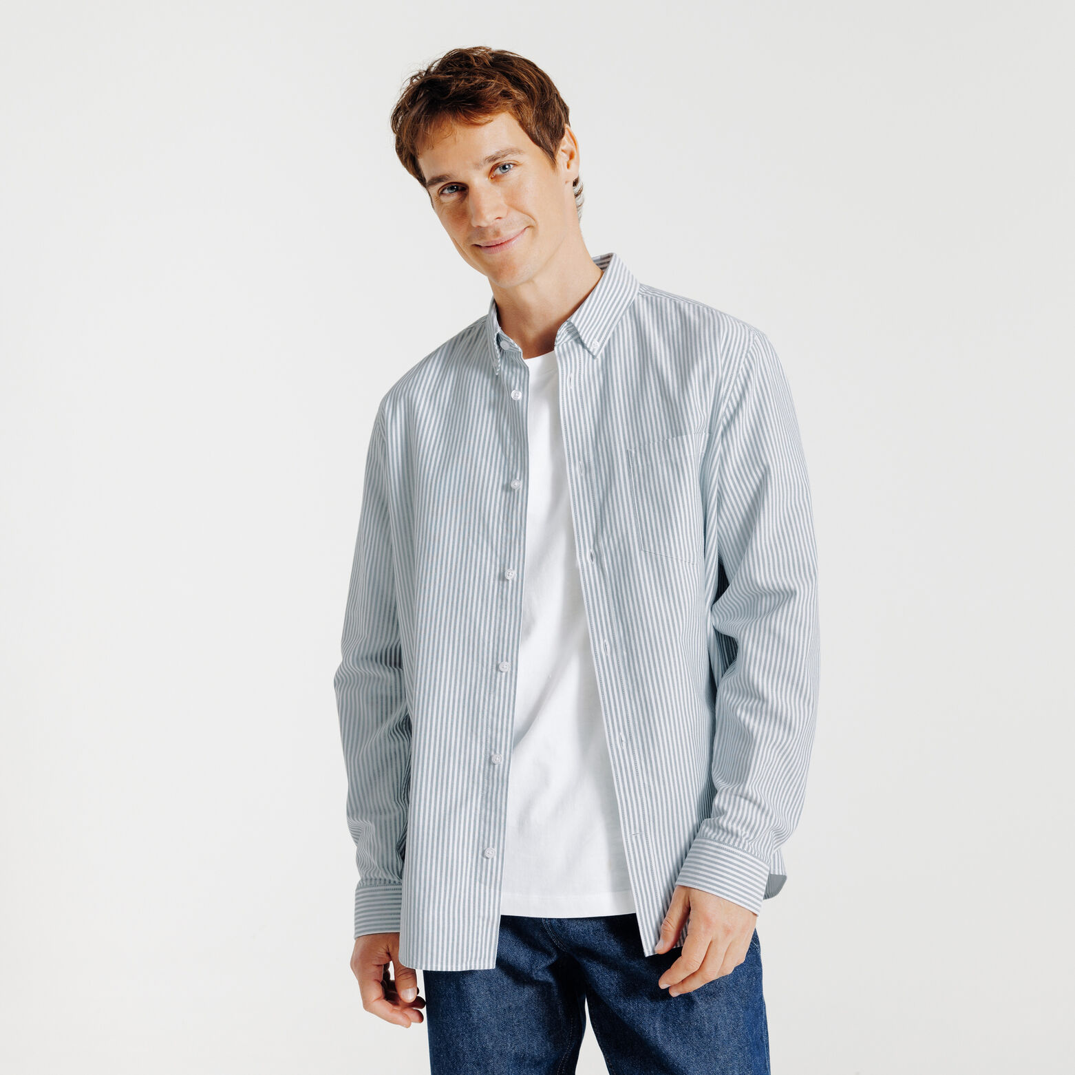 Chemise oxford ray&eacute;e "le parfait by JULES"