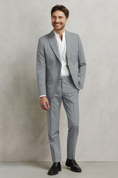 Pantalon de costume slim 100% laine italienne