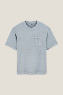 Tee shirt coton poche poitrine