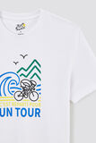 Tee-shirt col rond imprimé licence Tour de France