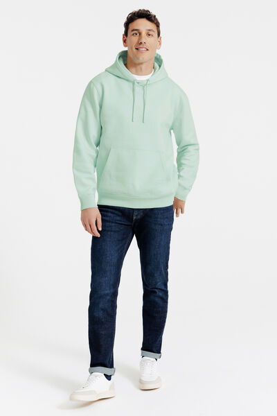 Effen sweater met kap