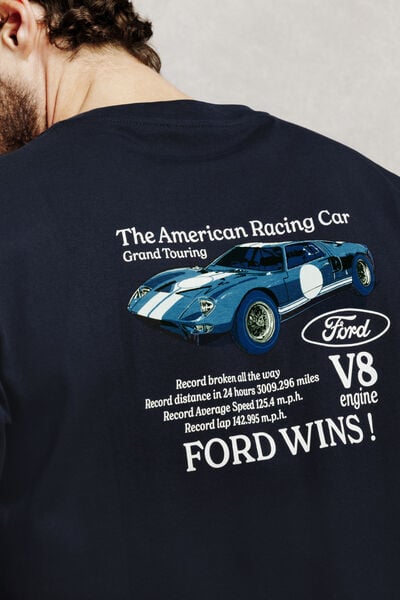 Tee shirt imprim&eacute; devant dos licence Ford GT40