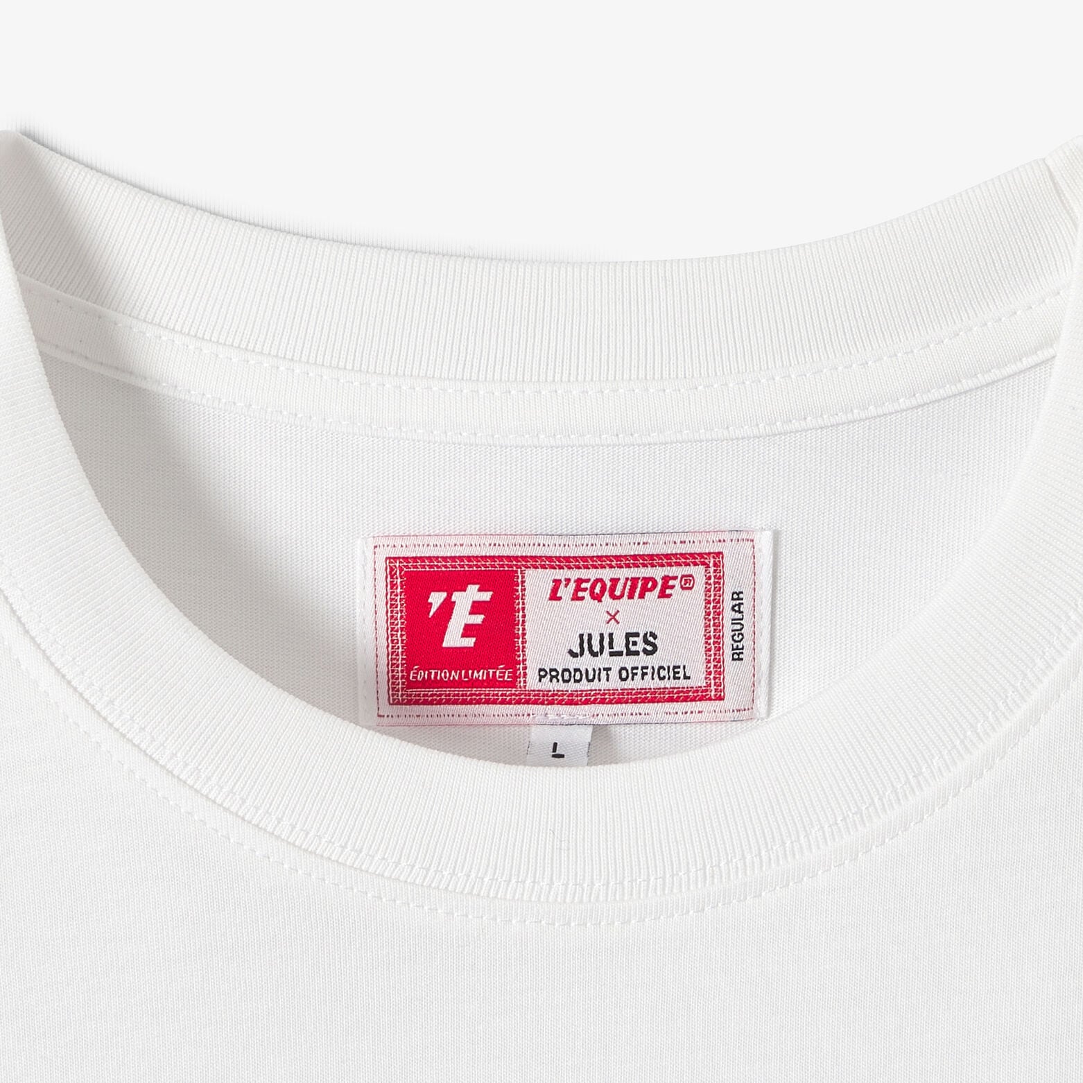 Tee shirt imprim&eacute; devant licence L'&Eacute;quipe