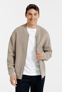 Vest met rits en sportieve kraag