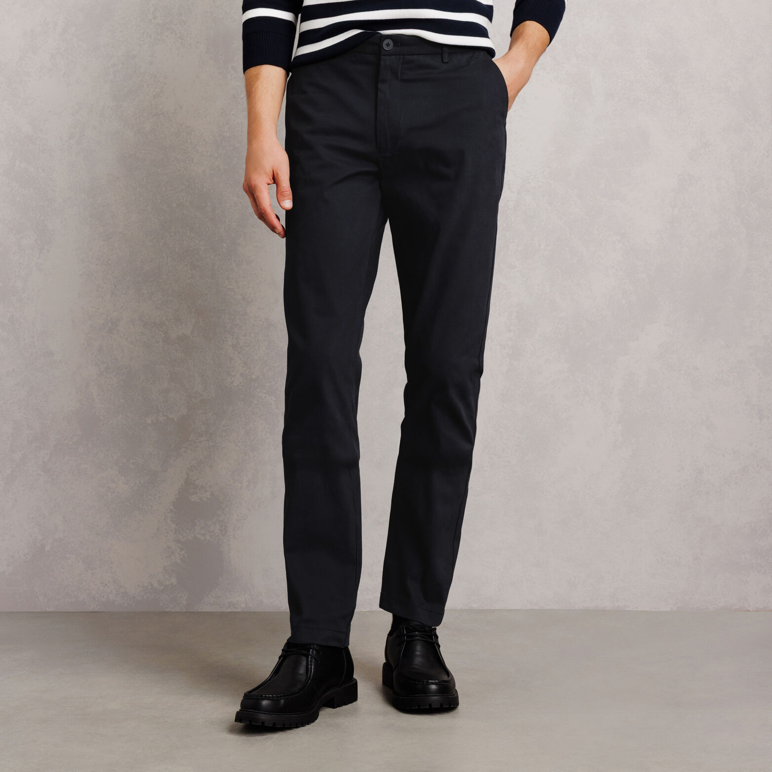 Pantalon straight twill