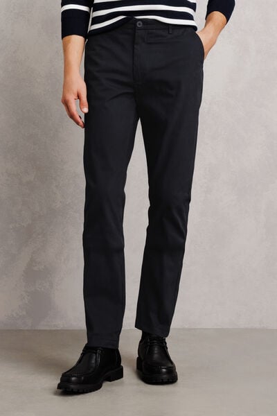 Pantalon straight twill