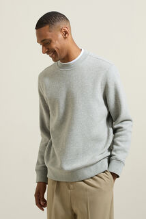 Sweat col rond en maille uni