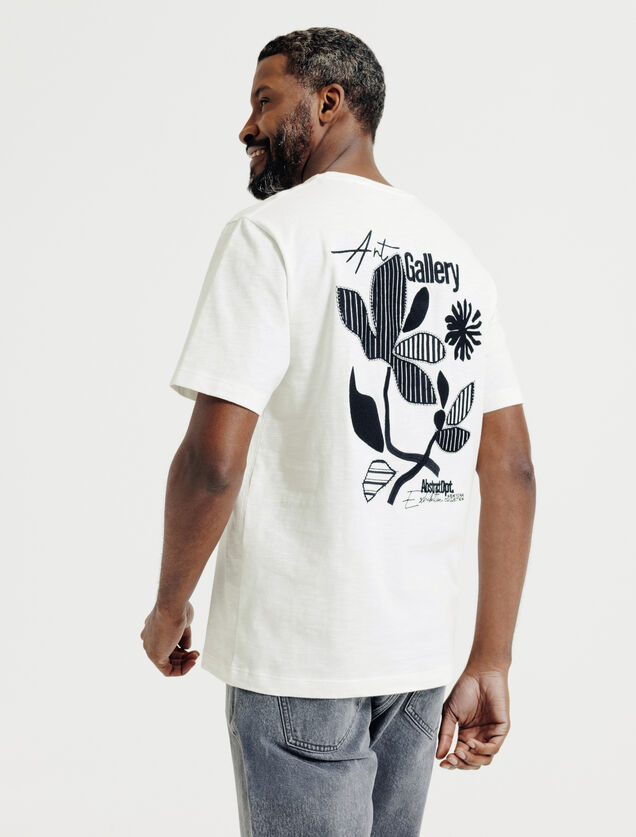 T-shirt met print voor- en achteraan