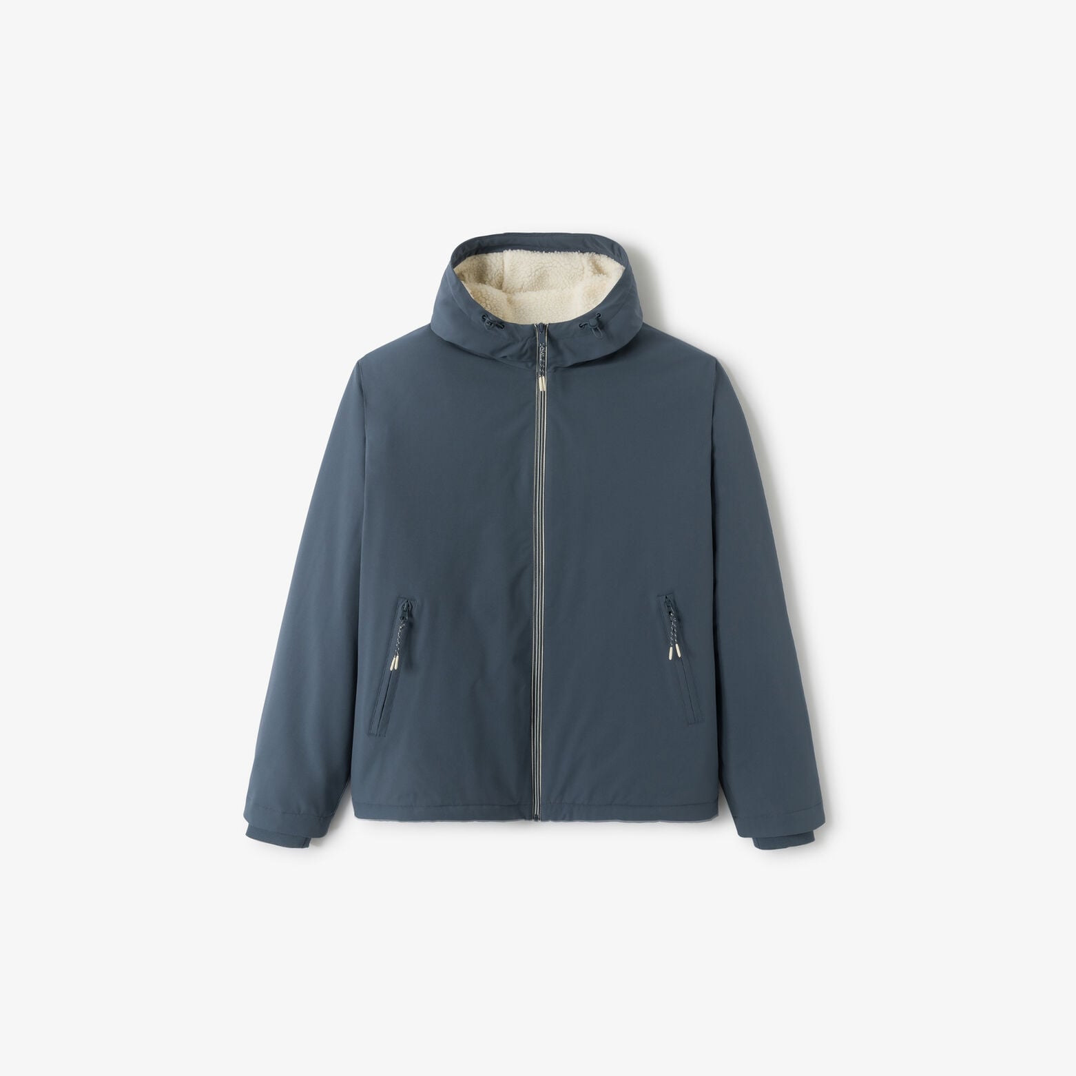 Blouson &agrave; capuche doubl&eacute; en sherpa
