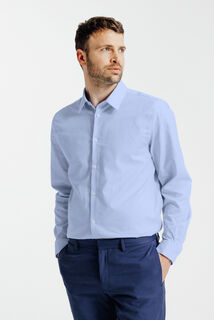 Slim fit hemd in katoen