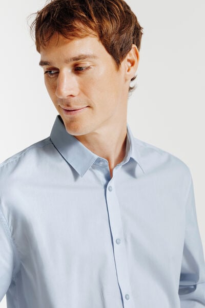 Regular fit effen hemd