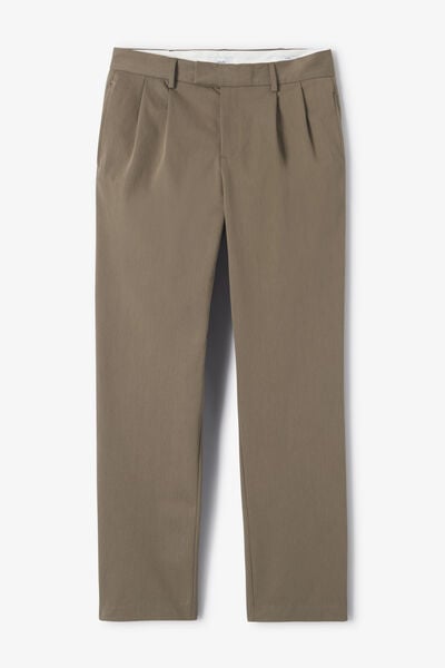 Pantalon chino &agrave; plis