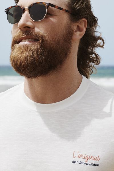 Tee shirt "le parfait by JULES" broderie poitrine