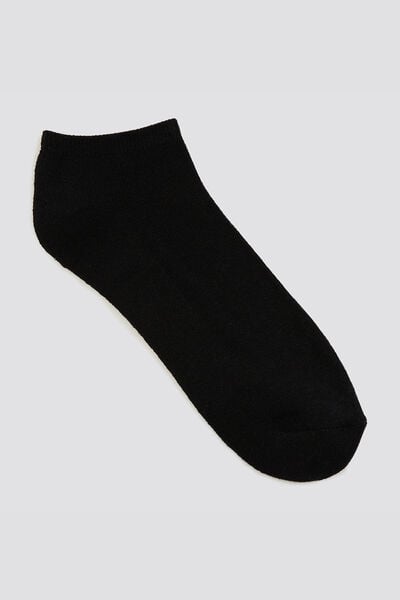 Lot de 5 paires de chaussettes unies coton issu de Noir