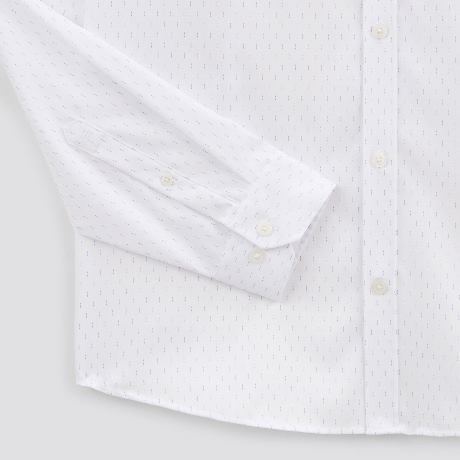 Strijkvrij slim hemd met microgeometrische print i
