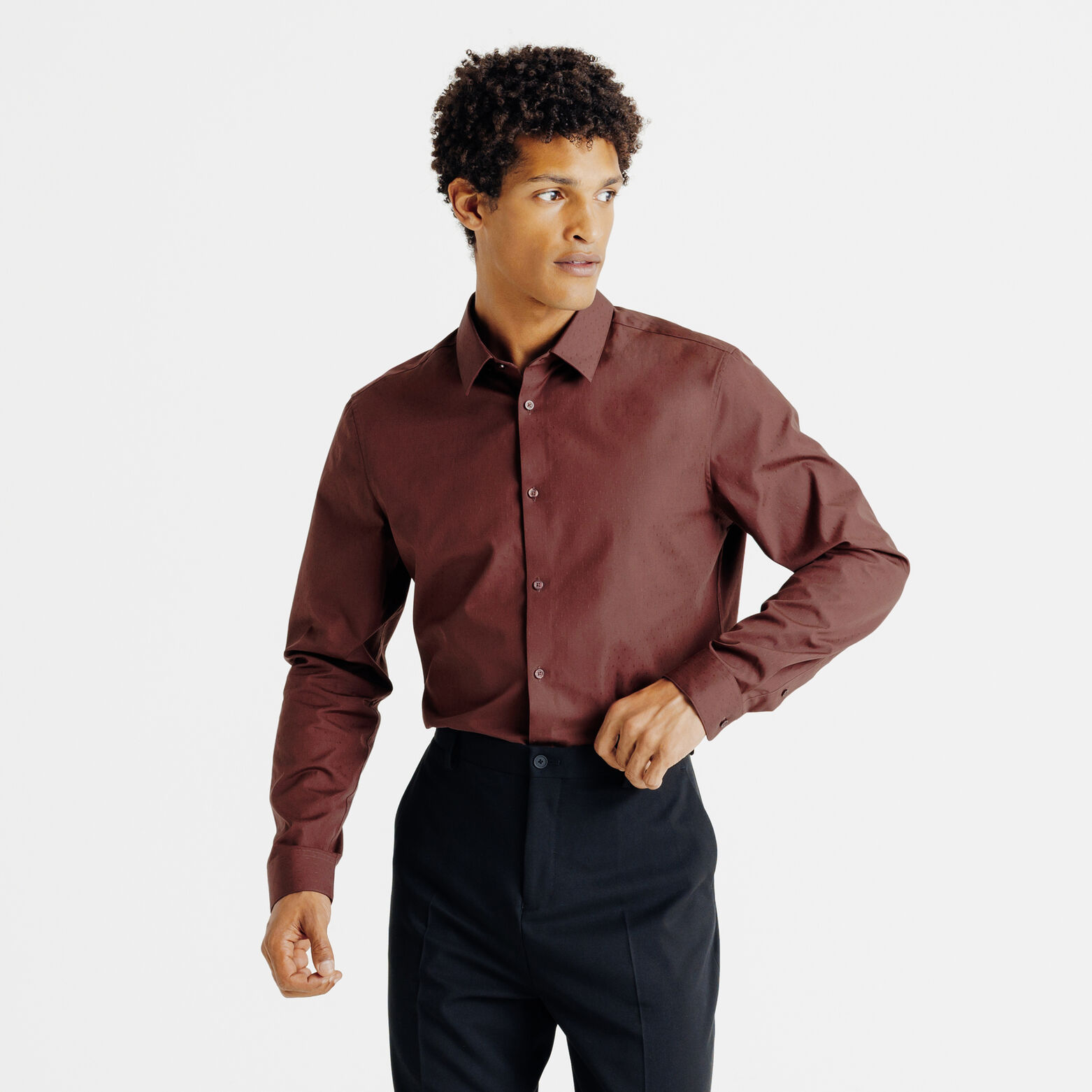 Chemise repassage facile slim coton