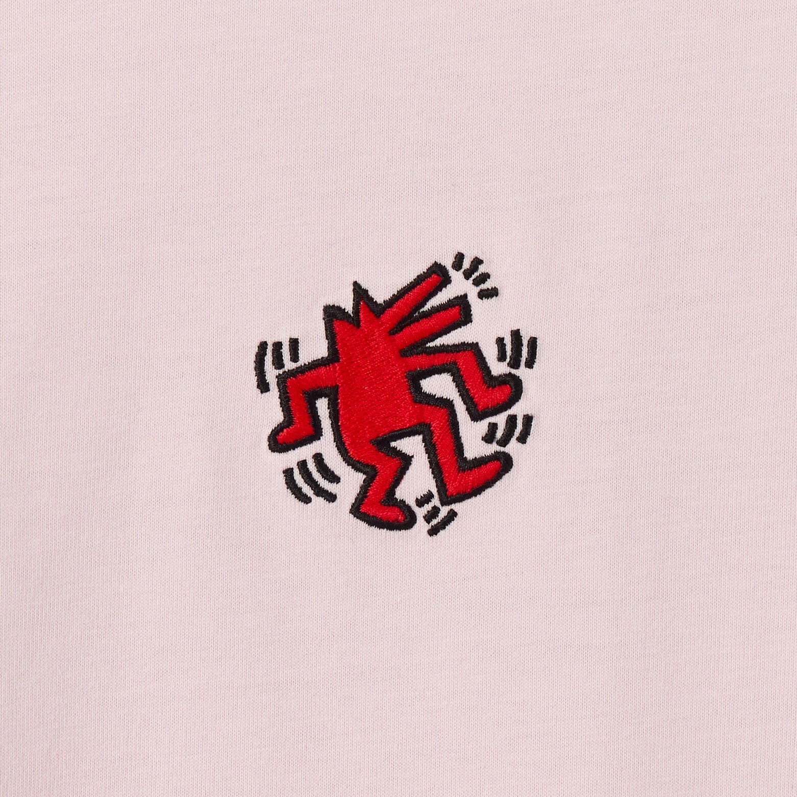 Geborduurd T-shirt relax licentie Keith Haring