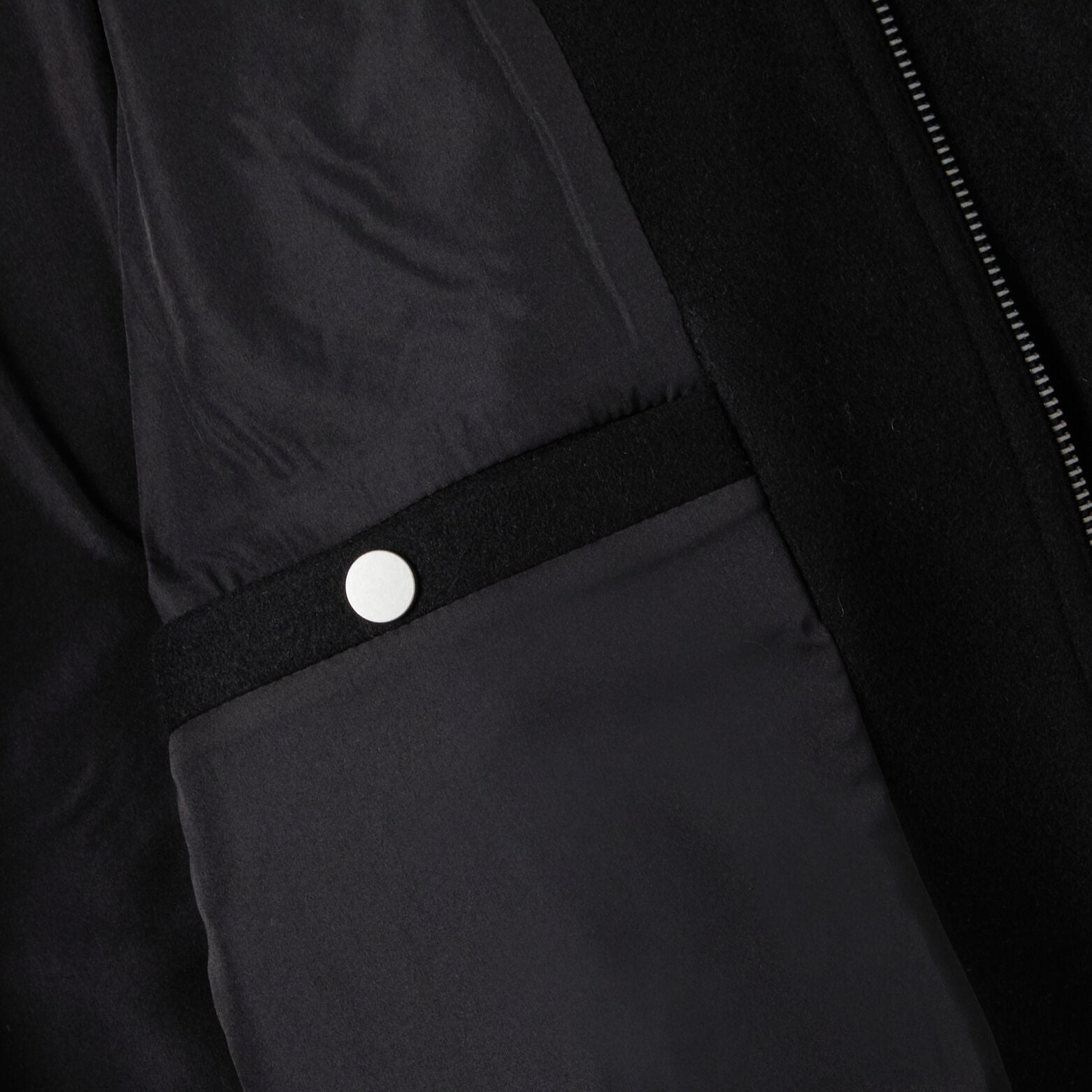 Blouson contenant de la laine col chemise zipp&eacute;