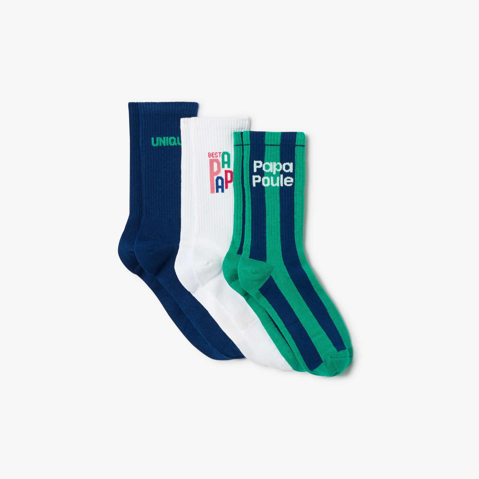 Coffret 3 paires de chaussettes f&ecirc;te des p&egrave;res