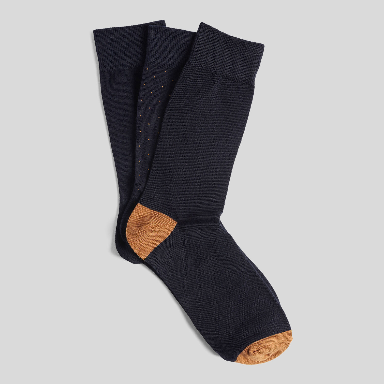 Lot de 3 paires chaussettes micro motif coton issu