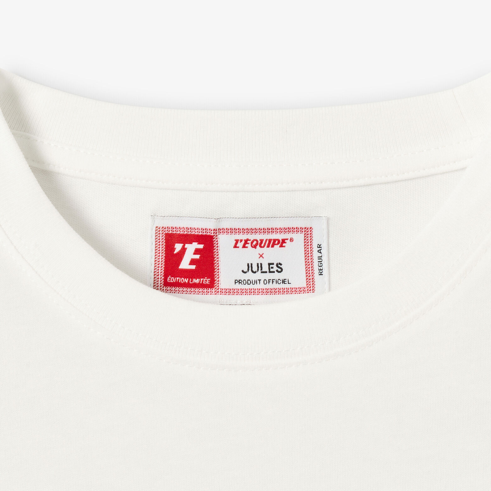 Tee shirt imprim&eacute; dos licence l'&Eacute;quipe