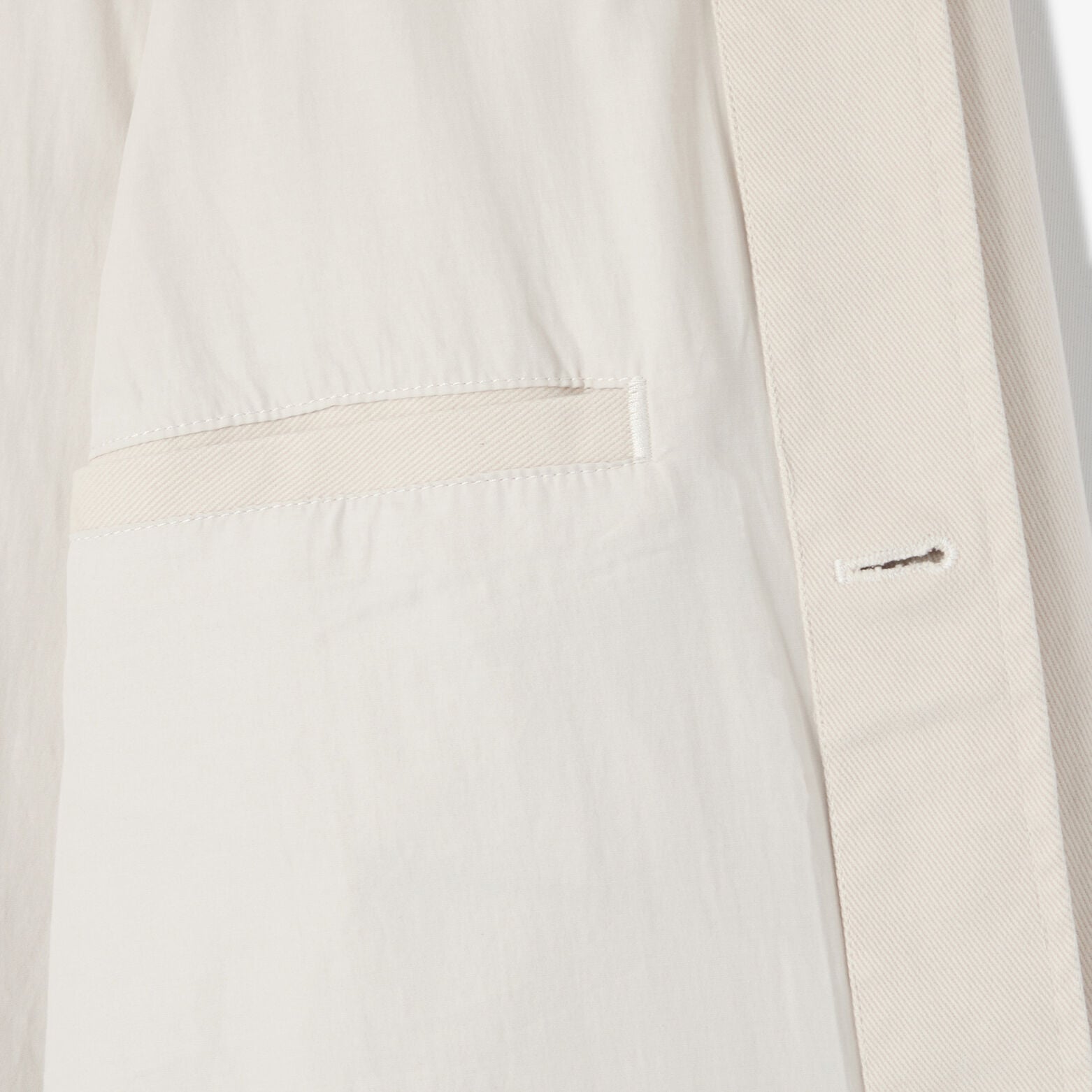 Veste boutonn&eacute;e col chemise 100% coton