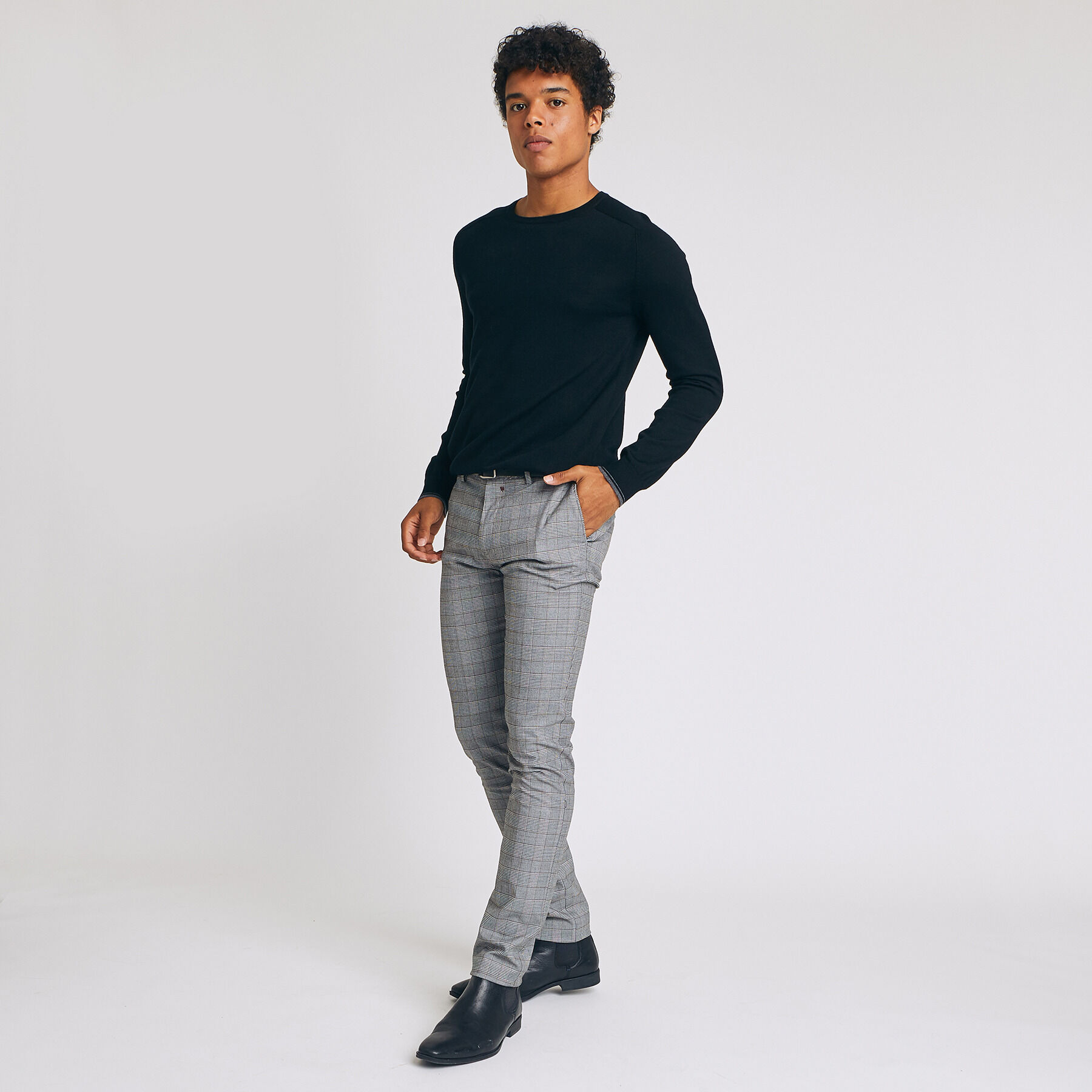 Pantalon chino à carreaux | Jules