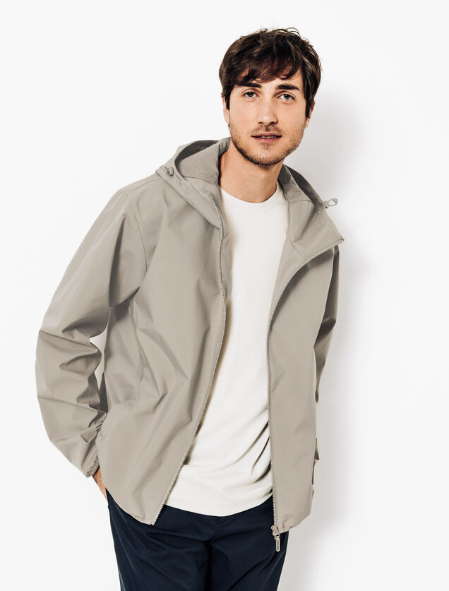 Blouson coupe-vent à capuche