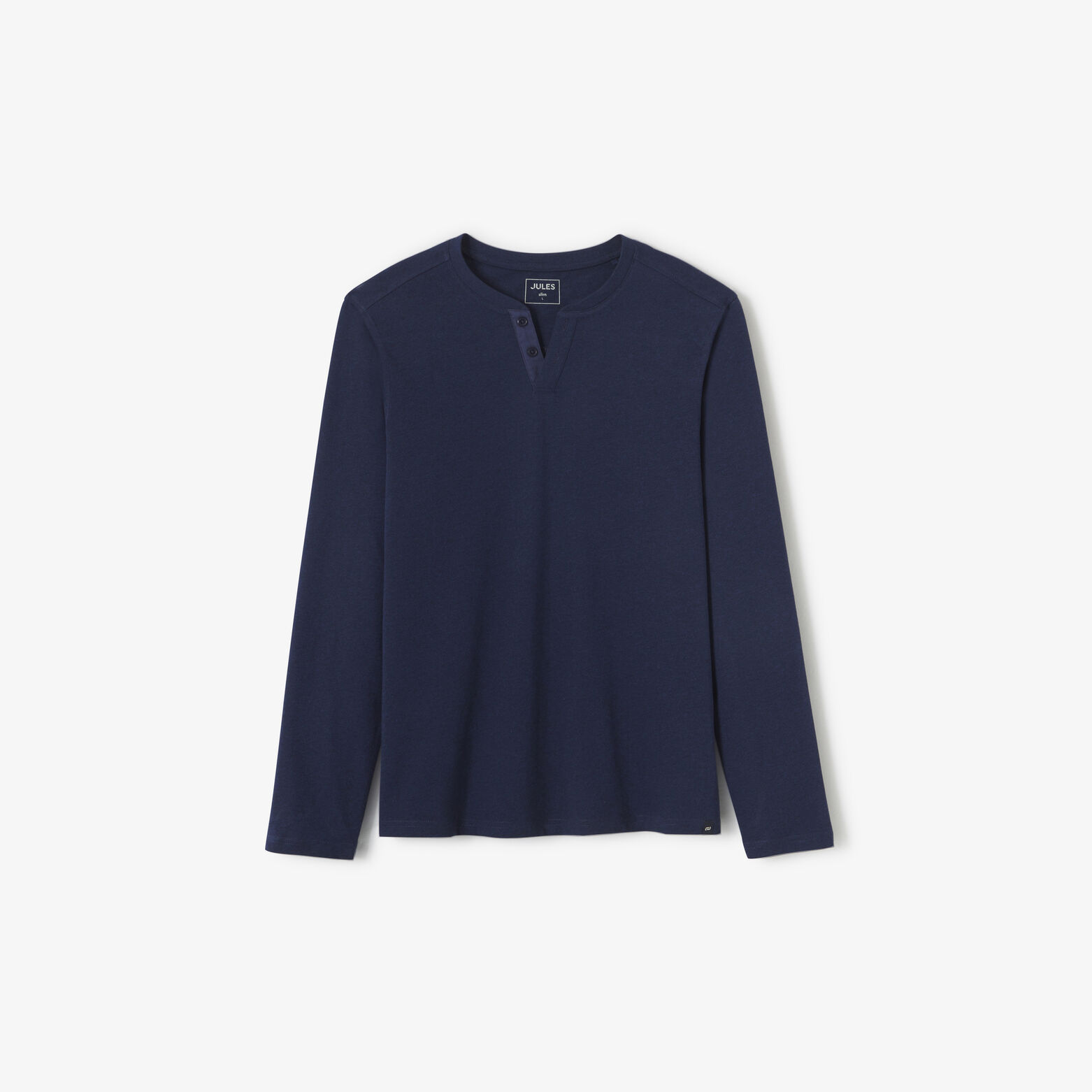 Tee shirt col tunisien manches longues