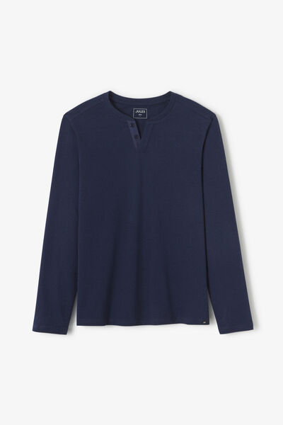 Tee shirt col tunisien manches longues