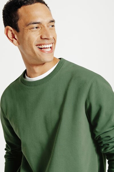 Effen sweater met ronde hals