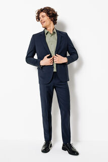 Strijkvrij slim effen hemd in katoen