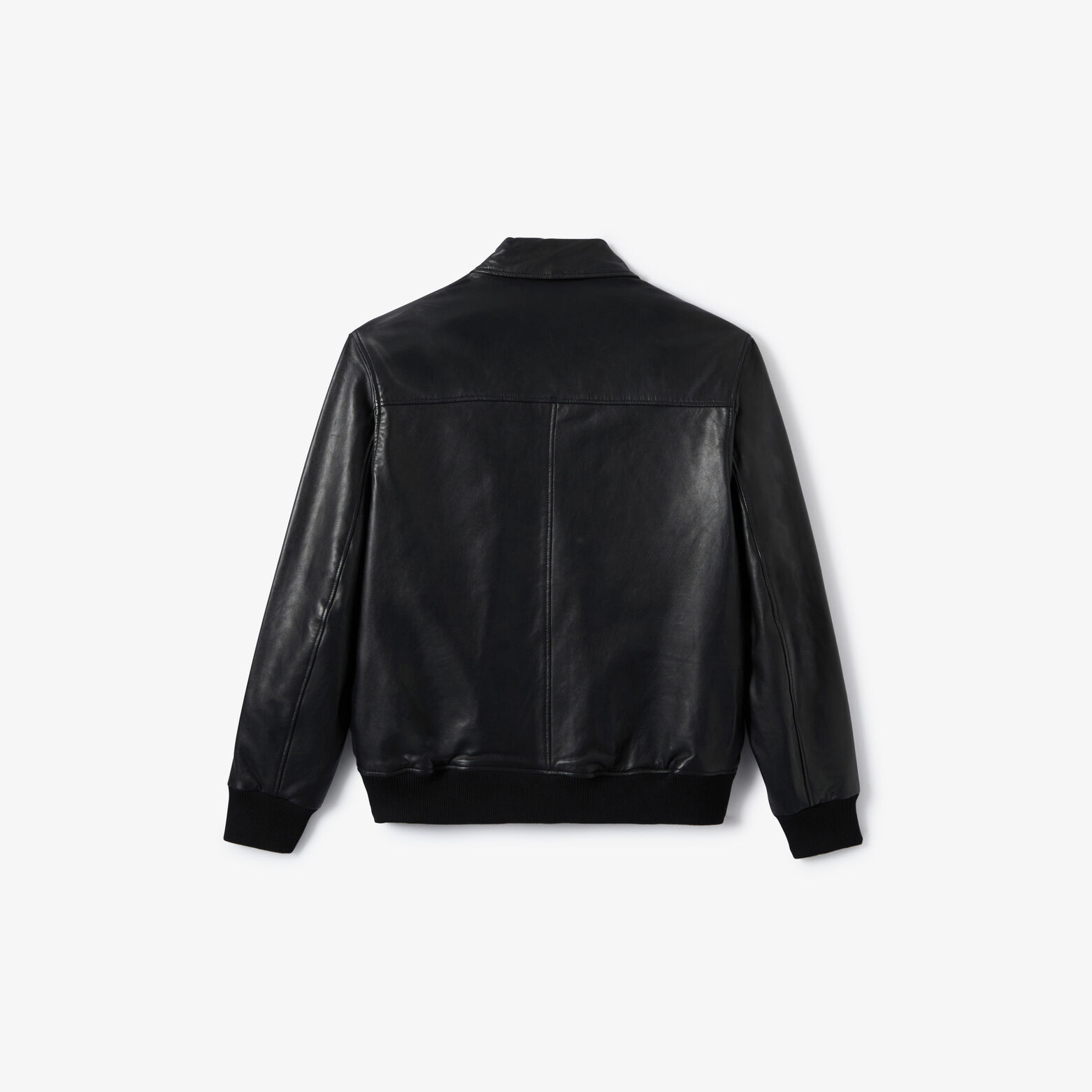Blouson 100% leer met hemdkraag