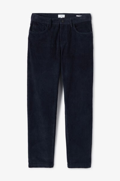 Pantalon 5 poches loose en velours 100% coton